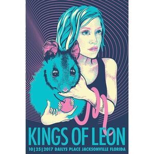 Kings of Leon concert tour poster 2017 Florida Crosgrove Mouse